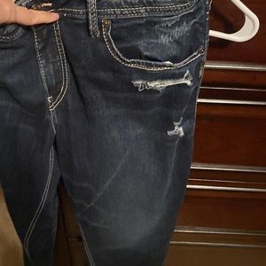 Silver Jean Capri/ style Suki